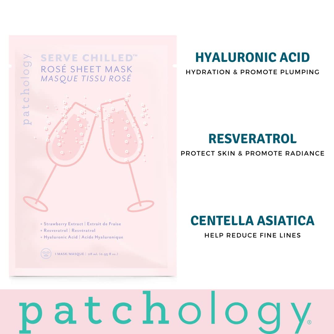 Serve Chilled Rosé Sheet Mask - Single