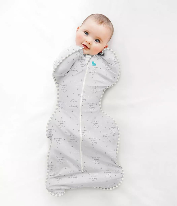 Swaddle, Baby Sleep Sack, Swaddle Up Self-Soothing Swaddles for Newborns, Get Longer Sleep, Snug Fit Helps Calm Startle Reflex, Lite 0.2 Tog Sleep Sack, 13-19 lbs, Gray