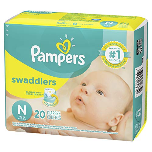 Swaddlers Diapers Size N 20 Count Pack of 2 (Total of 40 )