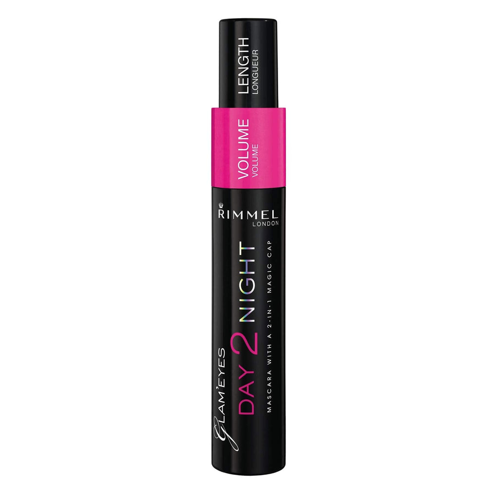 Glam'eyes Day 2 Night Mascara, Black, 0.32 Fluid Ounce