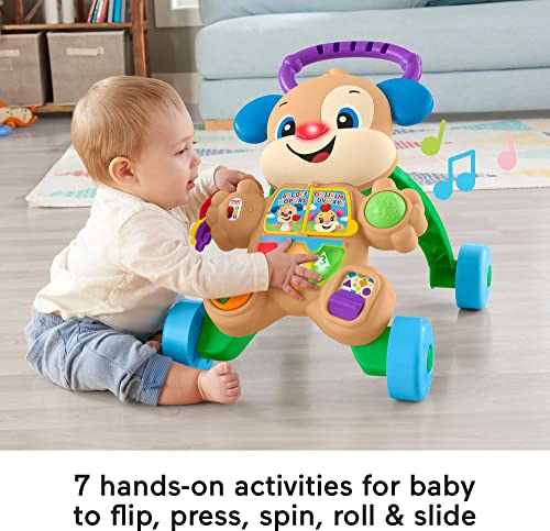 Baby Toy Laugh & Learn Smart Stages Learn with Puppy Walker with Music Lights & Activities for Infants Ages 6+ Months
