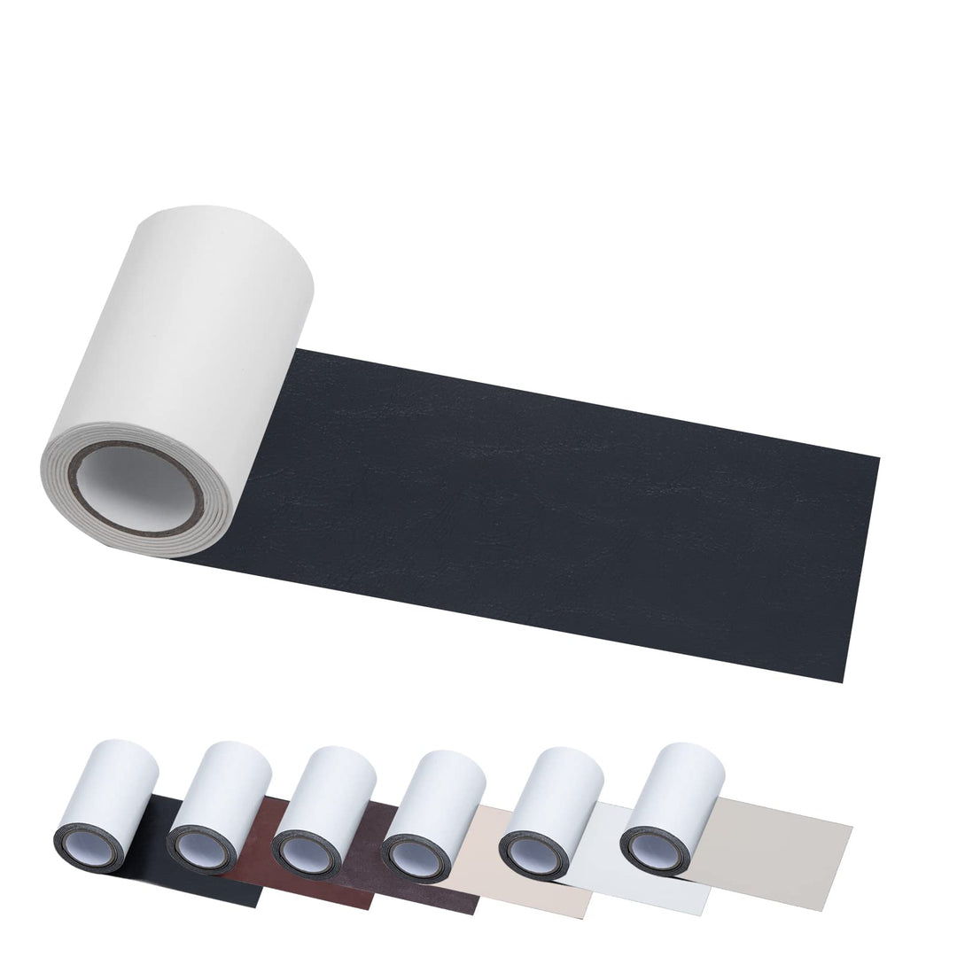 Leather Repair Patch Leather Repair kit for couches 3.9 x 55.5 inches Quickly fix Your Items Without Needle and Thread. Suitable for Sofa, Car Cushion, Handbag, Furniture, Jacket (Black)