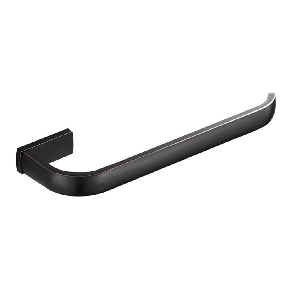 Bronze Towel Holder, Hand Oil Rubbed Towel Bar, Brass Towel Rail Rack Ring Bathroom Accessories Wall Mounted
