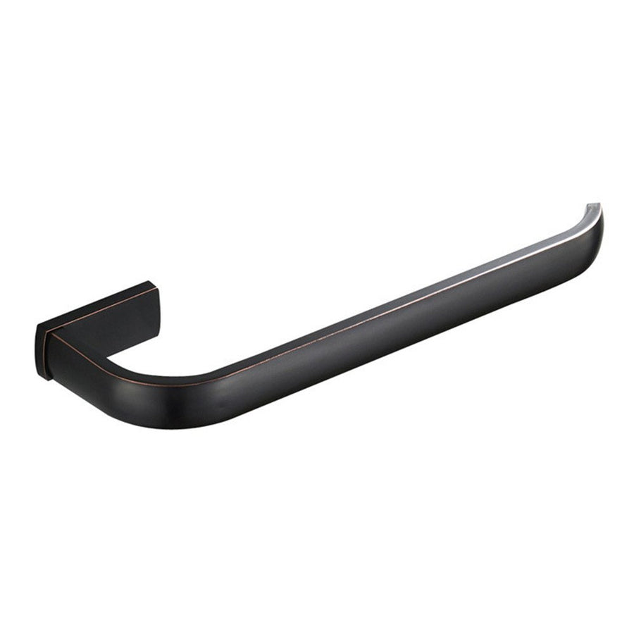 Bronze Towel Holder, Hand Oil Rubbed Towel Bar, Brass Towel Rail Rack Ring Bathroom Accessories Wall Mounted
