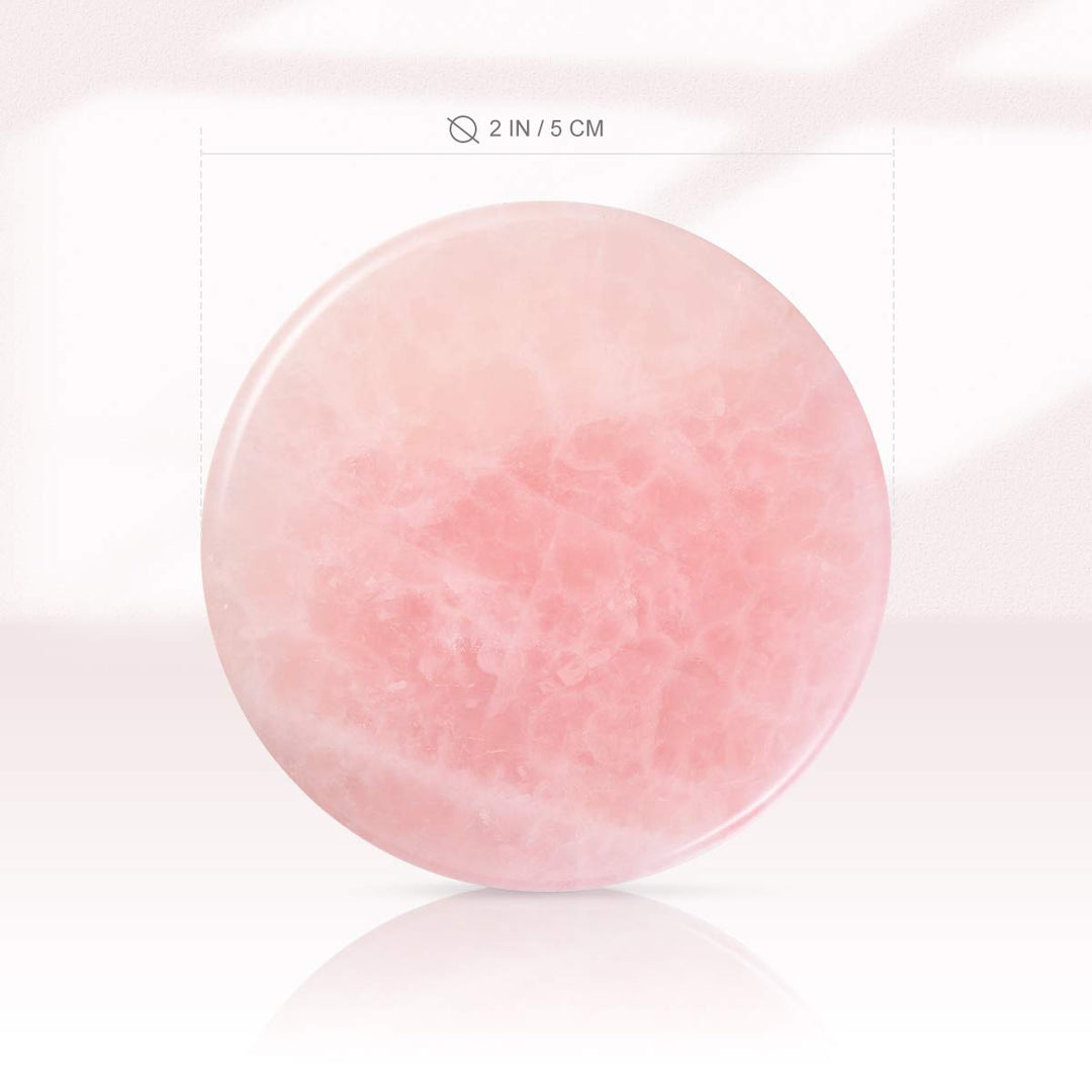 1PCS grafted Eyelash Jade Stones Eyelash Extension Glue Pallet Holder Round Pallet pad (Pink)