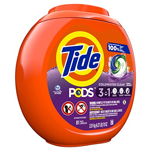 PODS Laundry Detergent Soap Pods, Spring Meadow, 81 count