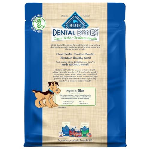 Dental Bones Mini Natural Dental Chew Dog Treats Bag, 12oz. Bag