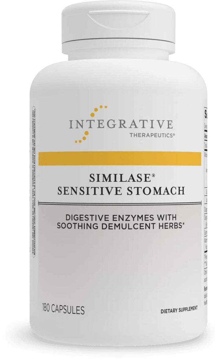 - Similase Sensitive Stomach - Clinician-Developed - Digestive Enzymes with Soothing Herbs* - Vegan - 180 Vegetable Capsules