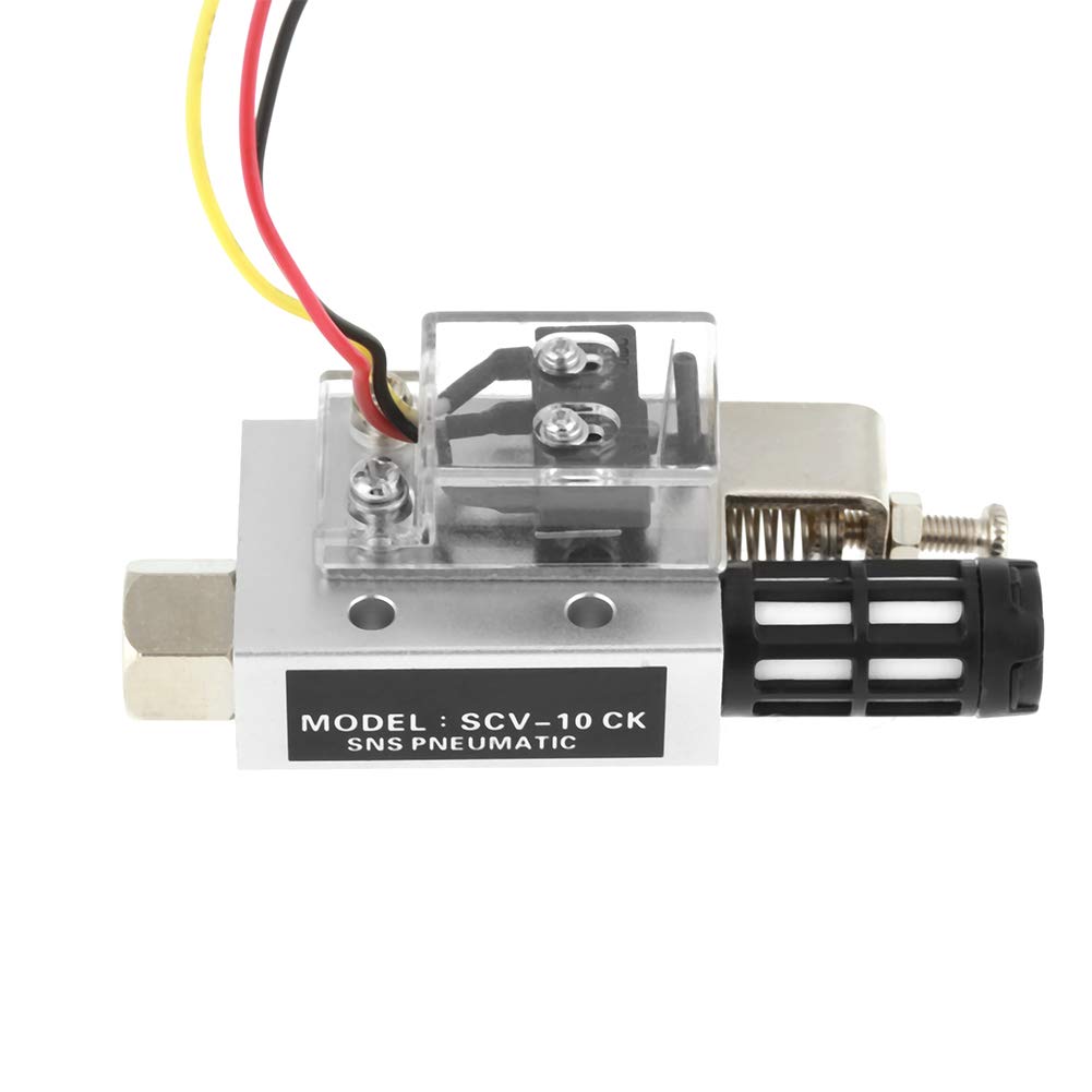 SCV-10CK Vacuum Generator Negative Pressure Generator Pneumatic Exhaust Compact Air Ejector Fitting with Switch