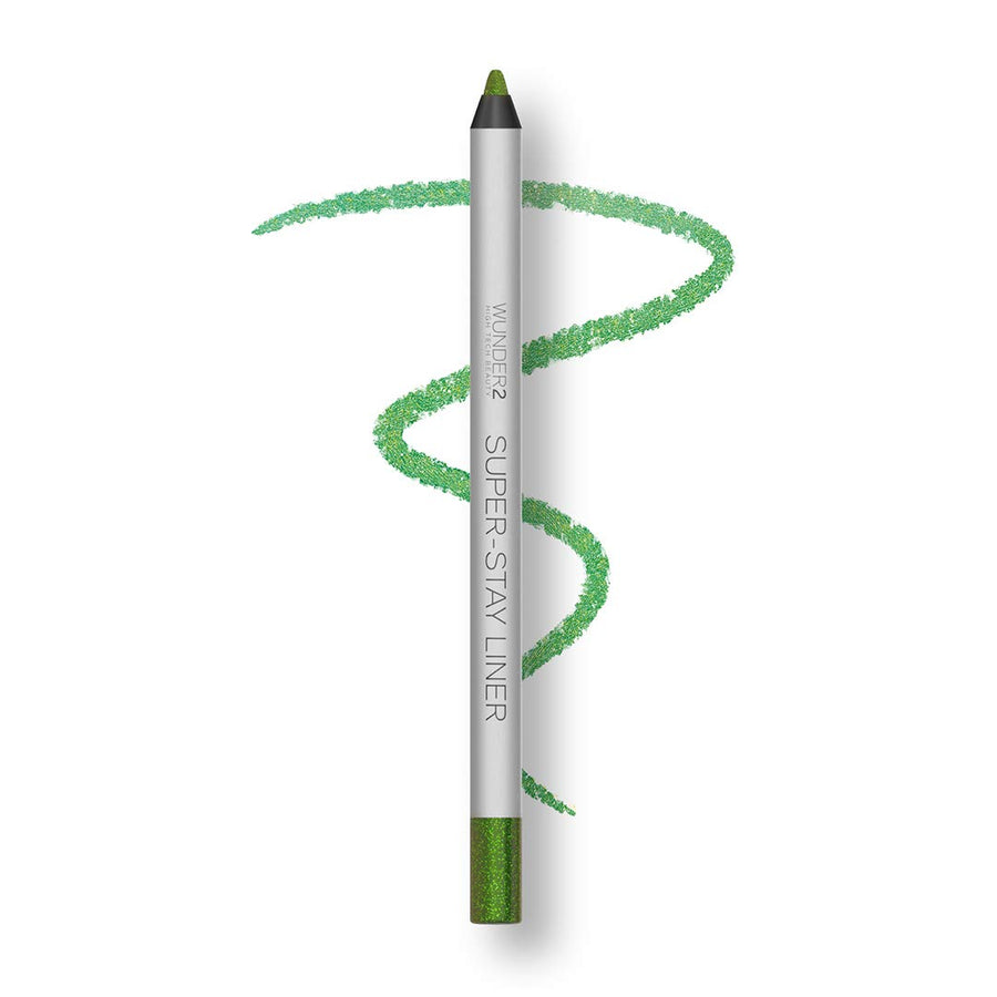 WUNDER2 Super-stay Liner Long-Lasting & Waterproof Colored Eyeliner, Glitter Green Apple, 1.2 Gram