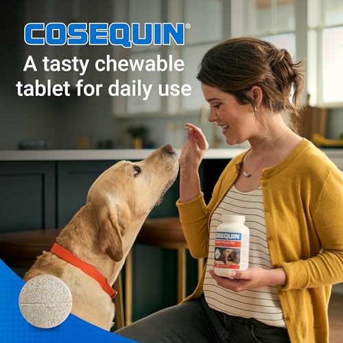 Cosequin Maximum Strength Joint Health Supplement for Dogs - With Glucosamine, Chondroitin, and MSM, 132 Chewable Tablets