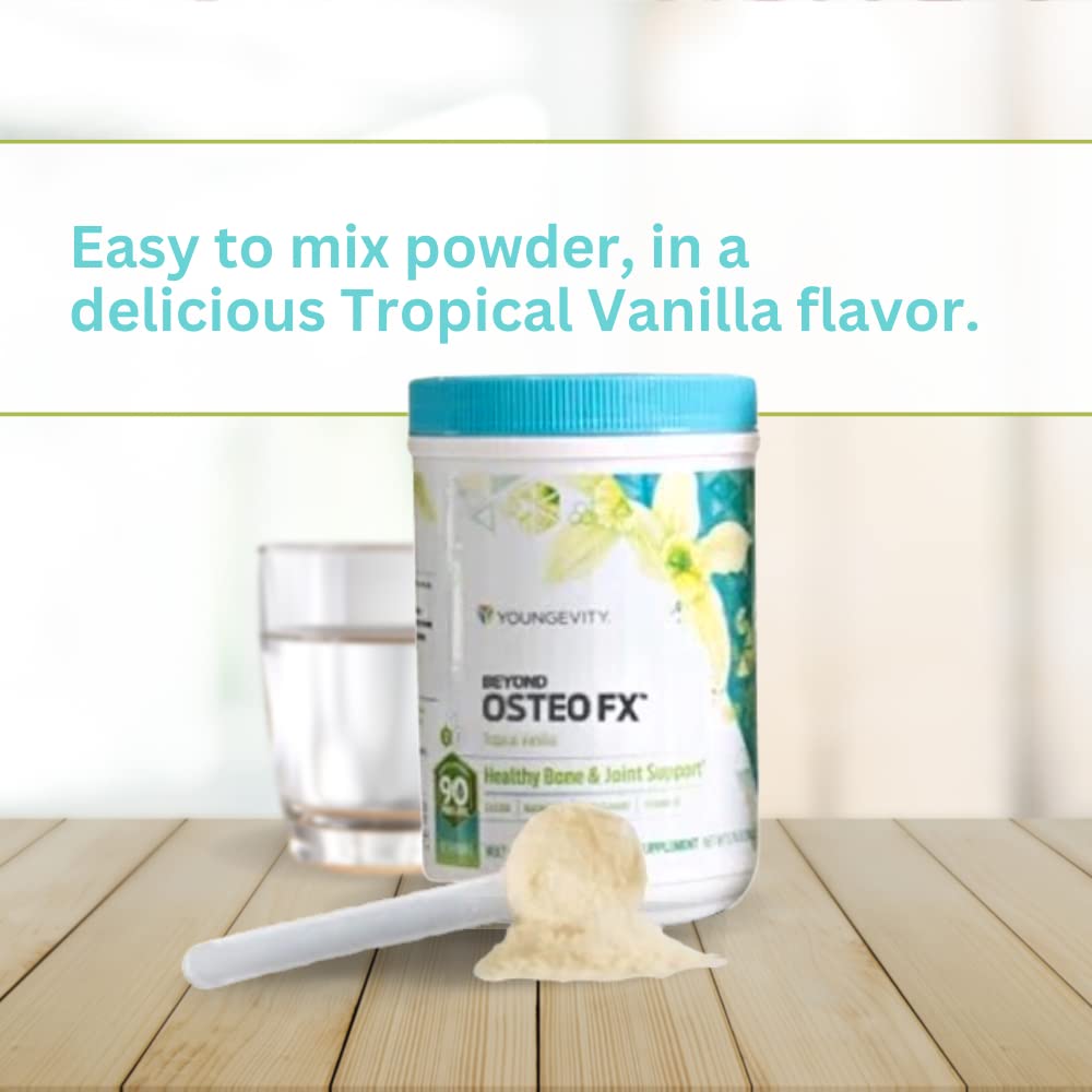 Beyond Osteo FX - Tropical Vanilla | Healthy Bone & Joint Support | Multi-Vitamin Powder | 6 Canister
