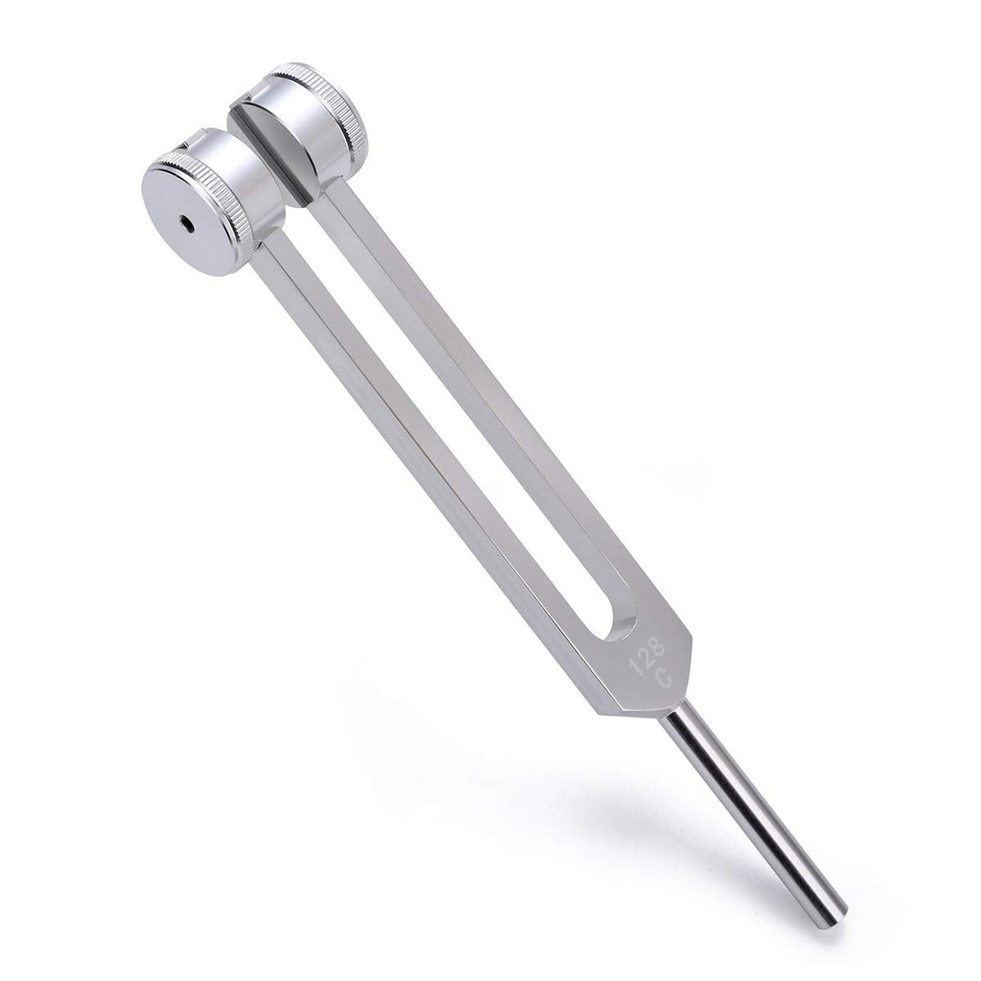 Tuning Fork 128 Hz, C-128 Frequency Aluminum Alloy Medical Non-Magnetic Tuning Fork for Healing with Taylor Percussion Hammer Mallet (128Hz)