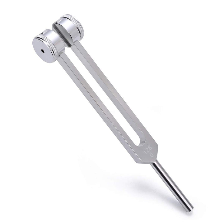 Tuning Fork 128 Hz, C-128 Frequency Aluminum Alloy Medical Non-Magnetic Tuning Fork for Healing with Taylor Percussion Hammer Mallet (128Hz)
