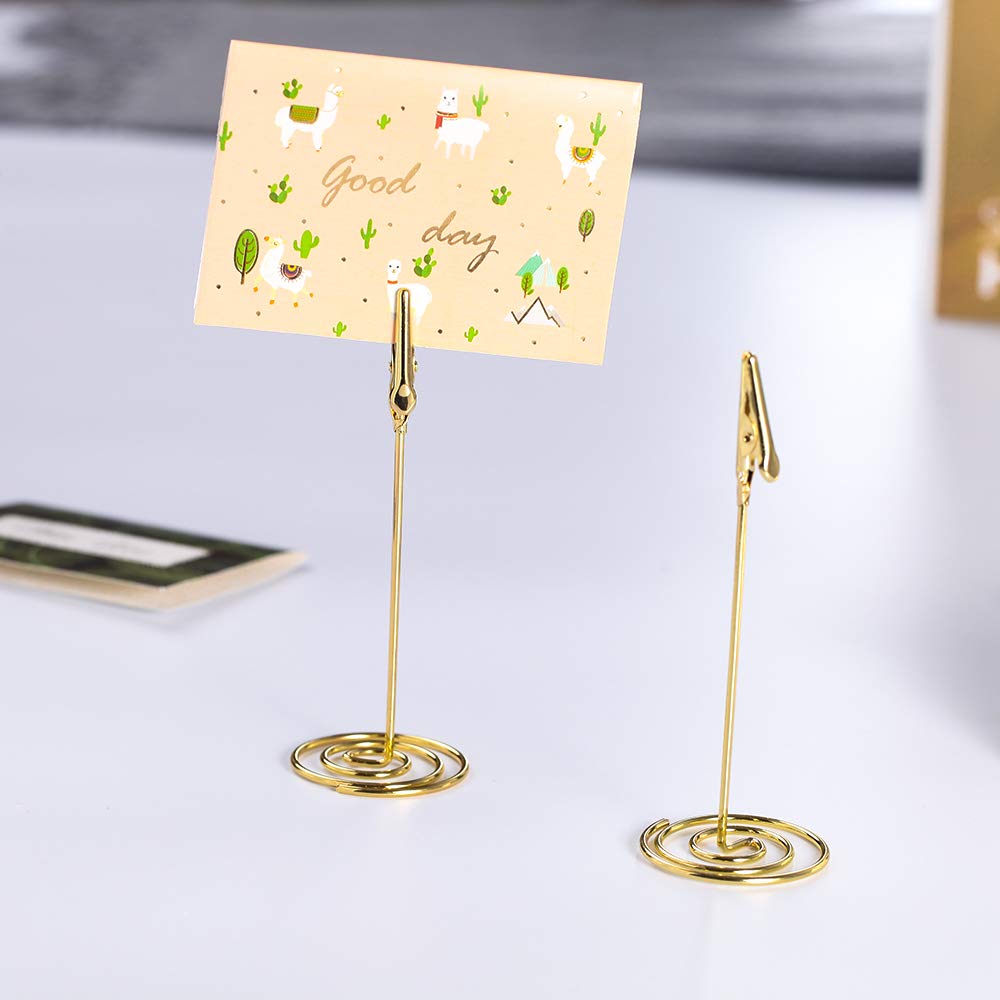 12pcs Place Card Holder Memo Holder Clip Photo Holder Table Number Holder