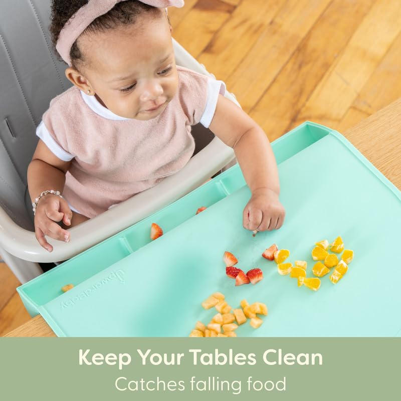 Upward Baby Silicone Placemats for Toddlers - Toddler Placemats Non Slip - Baby Silicone Mat for Table - Restaurant Table Mat for Baby - Silicone Mat for Baby Eating Restaurant - Baby Eating Mat