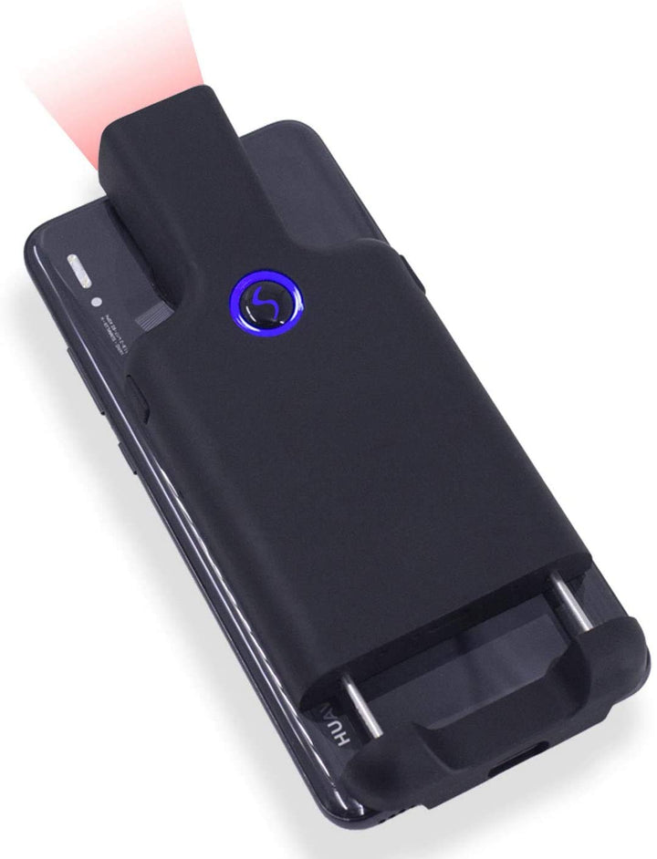 Symcode Bluetooth 2D Barcode Scanner 1D 2D QR Wireless Portable Back Clip Barcode Reader Scanner for Smartphone iPhone iOS Android
