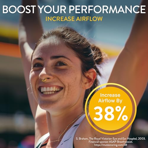 Turbine Nasal Dilator for Athletic Breathing - Trial 3pk - Adult Stocking Stuffers - Improves Airflow During Exercise - Nasal Dilators for Exercise - Internal Nasal Dilator - Lightweight
