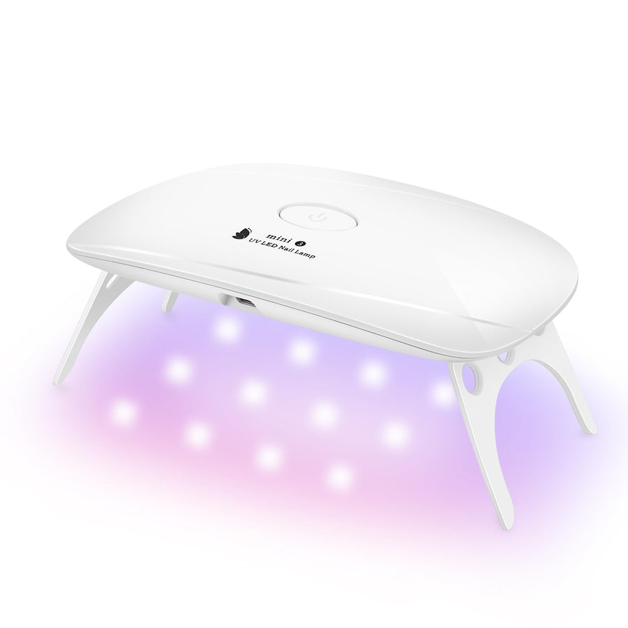 UV Light for Gel Nails, Middle Size Nail Cure Light, LED Nail Lamp, USB Nail Dryer for Fast Curing Gel Nail Polish Epoxy Resin Polygel