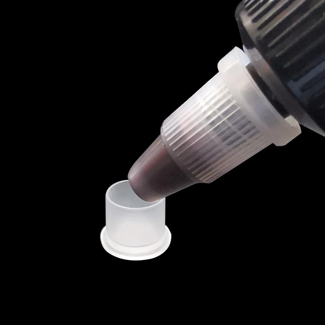 10 * 8Mm: 1000Pcs (108Mm) Tattoo Ink Caps Professional Tattoo Ink Cups with Base, Caps Plastic Transparent Pigment Cups Caps Tattoo Supplies (108Mm)