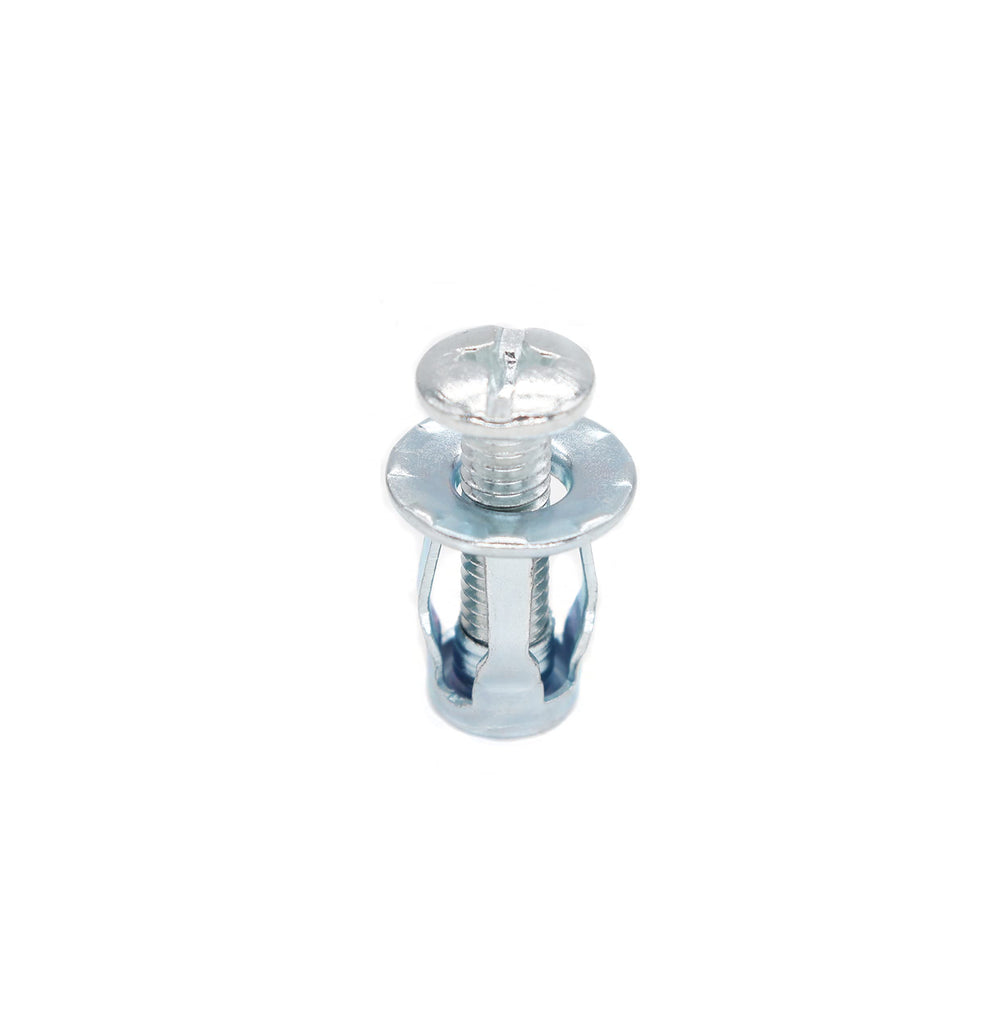 10-Pack M5x25mm Jack Nuts Petal Nuts Expansion Nut Thins Fixings Dowels with Screws Assembly for Hollow Wall Iron Skin Line Use in Thin Soft Wall