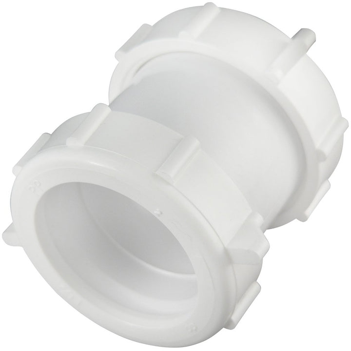 46WK Extension Coupling, 1-1/2-Inch or 1-1/4-Inch by 1-1/2-Inch, White