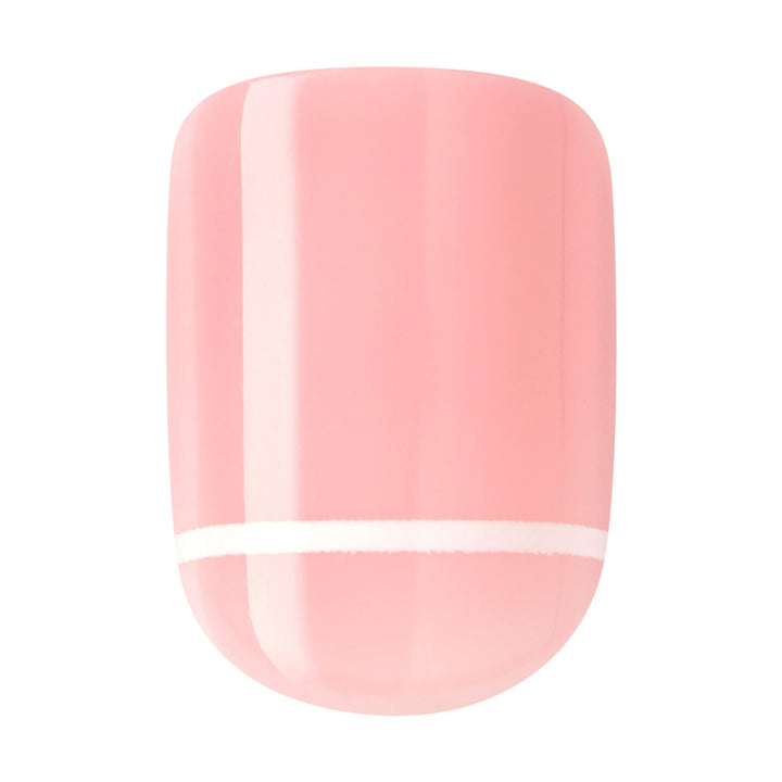 KISS Press-On Nails Petite Length False Nails Manicure Set, ‘Timeless Day’, 30 Chip-Proof, Smudge-Proof Fake Nails