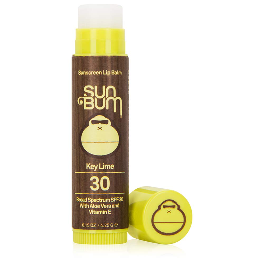 SPF 30 Sunscreen Lip Balm | Vegan and Cruelty Free Broad Spectrum UVA/UVB Lip Care with Aloe and Vitamin E for Moisturized Lips | Key Lime Flavor |.15 oz