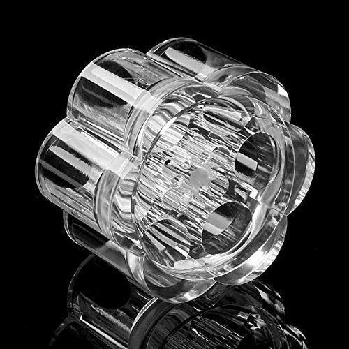 12 Spaces Clear Transparent Acrylic Flower Style Cosmetic and Makeup Brush Holder Stand/Organizer, 5.6 Ounce