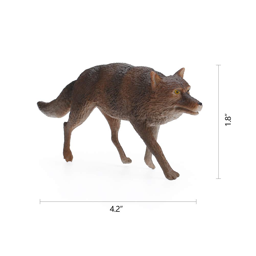 7Pcs Wolf Toy Figurines Set Wolf Animals Figures (Wolf Set A)