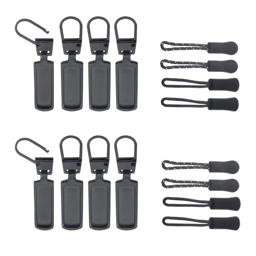 Zipper Pull Replacement Zipper Pull Tabs and Zipper Cords Detachable Zipper Repair Kits for Clothing Bags Jackets Purses Fit for Smaller Holes D 1.0 mm (4PCS Bronze)