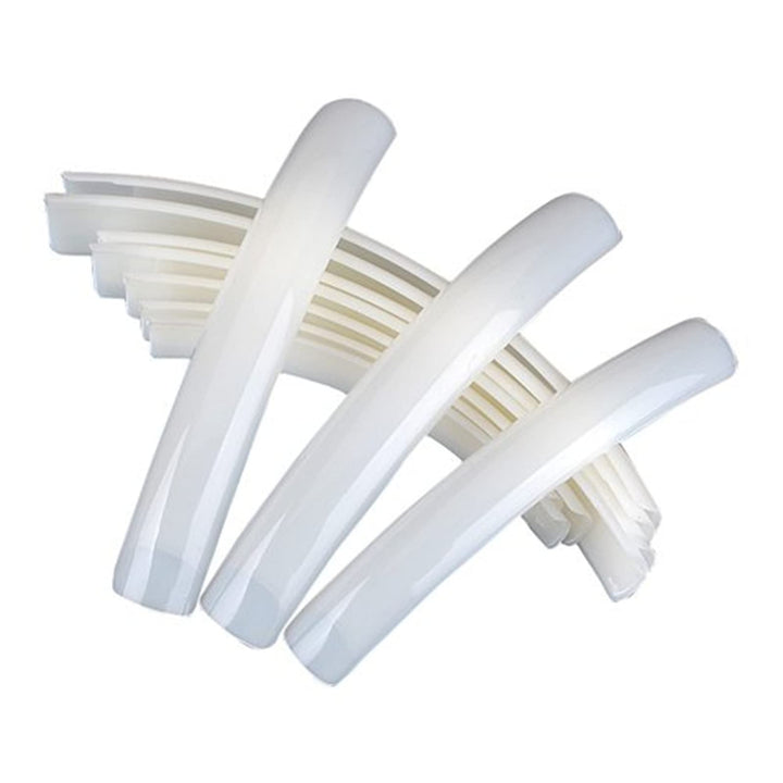 10x Extra Long Acrylic UV Gel French False Nail Art Design Salon Tips Natural by Nicky's Gift