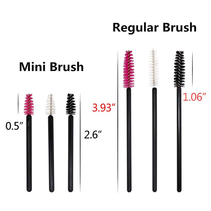 MyAoKuE-UP Mini Brush-8 Colors-400Pcs: 400 Pack Mini Mascara Wands, Disposable Small Lash Brushes For Lower Lashes Eyelash Extensions Makeup Applicators Tool