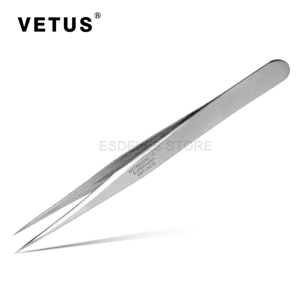Tweezer Professional Tweezers Tool ST-10 Non-magnetic Stainless Steel Pointed Tip