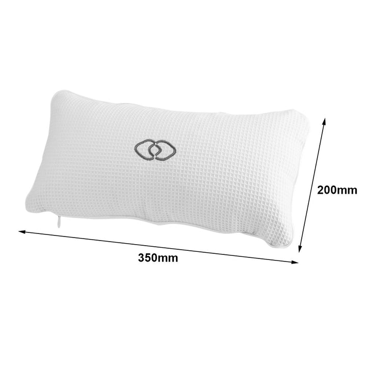 Spa Bath Pillow, Non-slip Bathtub Spa Pillow Inflatable Bath Cushion with Suction Cups Head Neck Support