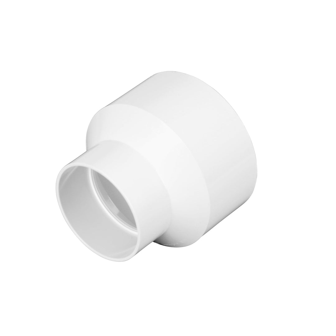6P07 PVC S&D Increaser/Reducer Coupling, 4-Inch X 6-Inch, for Hub X Hub Solvent-Weld Connections, for use with 4-Inch & 6-Inch Sewer and Drain Pipe, White