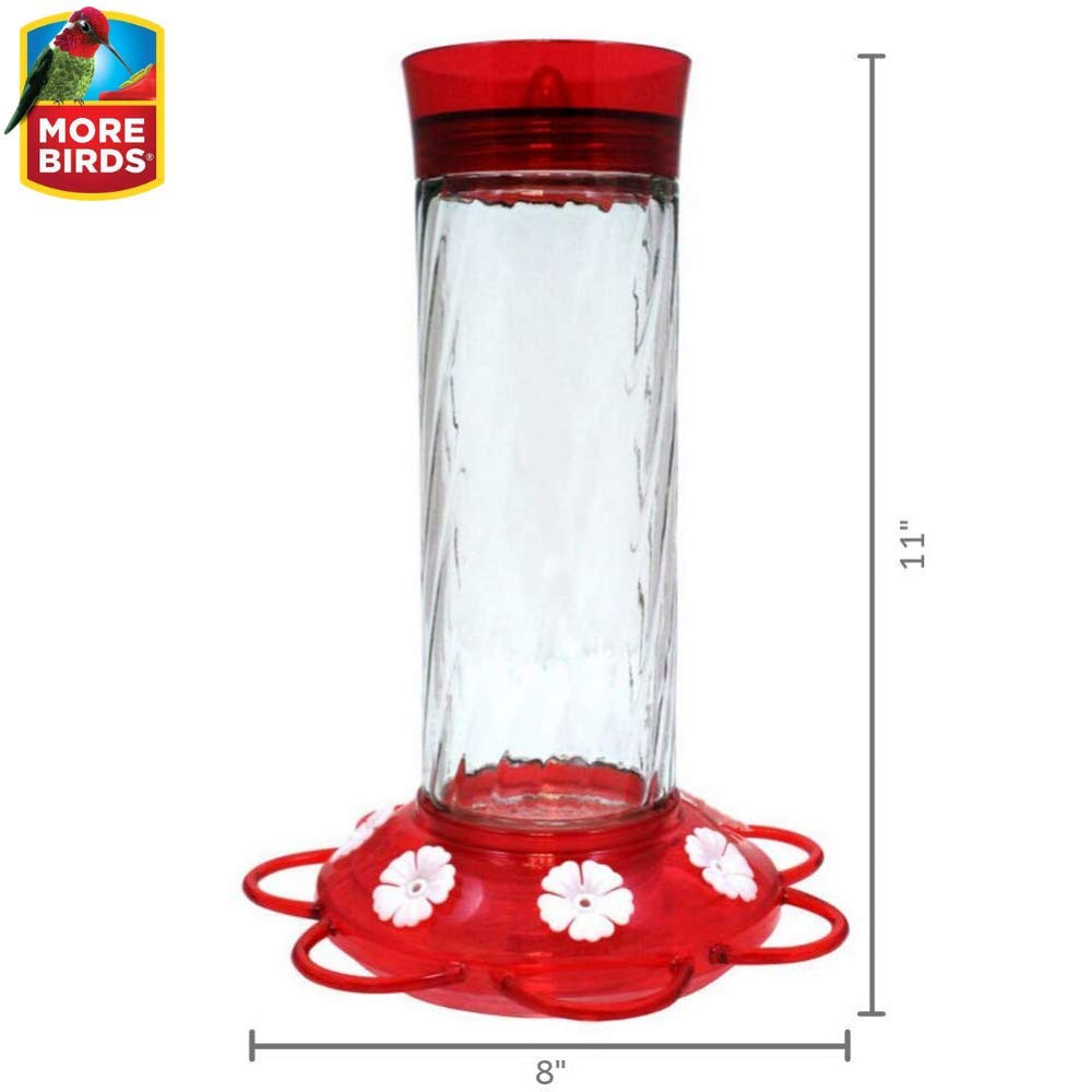 Diamond Health Hummingbird Feeders for Outdoors, Pack of 1, Red