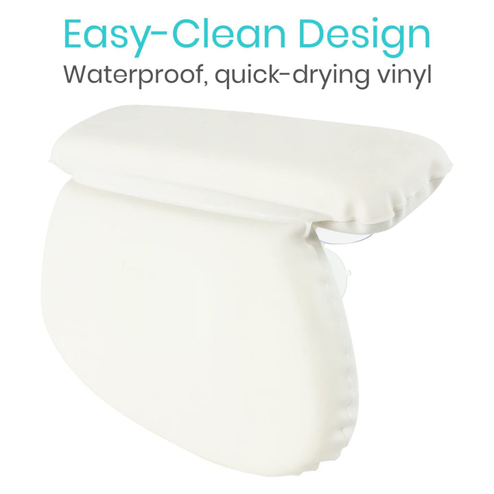 Slip Resistant Large Thick Soft Waterproof Relaxing Spa Bath Pillow, Fits Curved or Straight Back Tubs & Bathtubs Cushion Support Head and Neck in Tub, Bathtub Accessory, 2 Panel