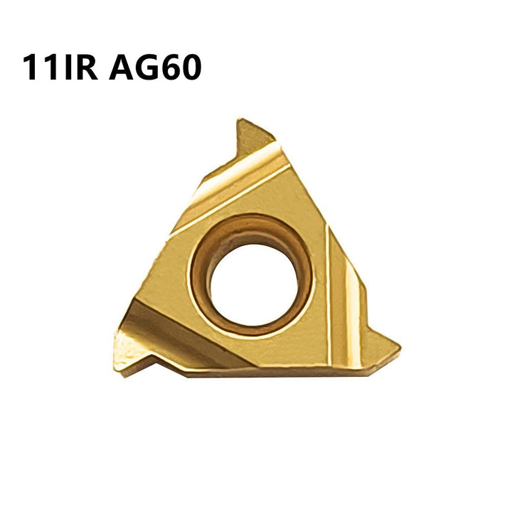 Lathe Threading Inserts 11ER AG60 + 11IR AG60 Carbide Inserts for External Thread/Internal Thread Turning Tool Holders for for Stainless Steel and Iron,20pcs…