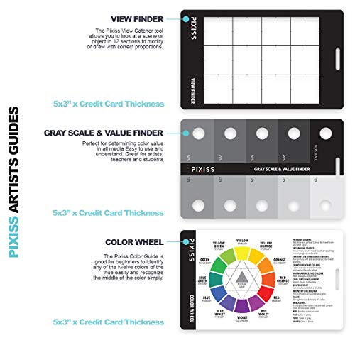 Artist 10 Proportional Divider - Drawing Tool for Artists - Gray Scale Value Finder, Color Wheel and Artists View Catcher Finder - Drawing Supplies & Drafting Tools