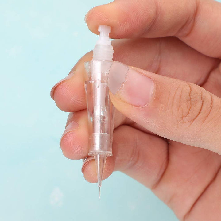 10pcs 1RL Makeup Cartridges Needles Professional Tattoo Needles for Eyebrow Eyeliner Lip (EN42-1R)