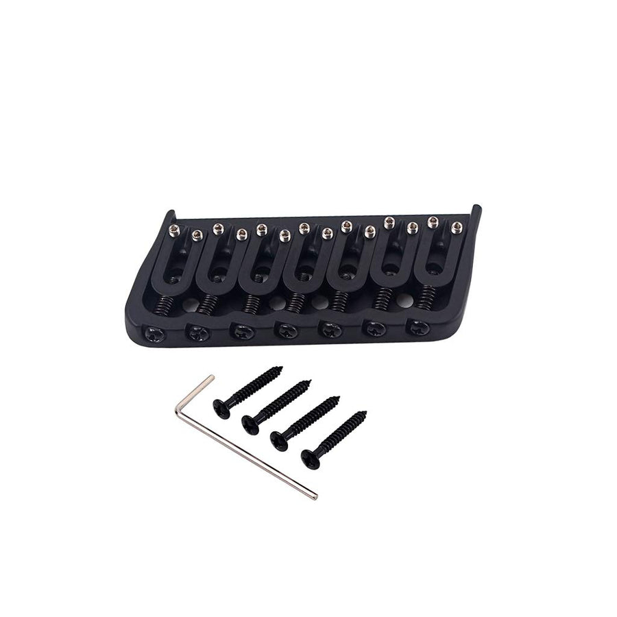 7 String Guitar Saddle Bridge Strings Through Body Tail Fixed Guitar Parts Accessories for Electric Guitar