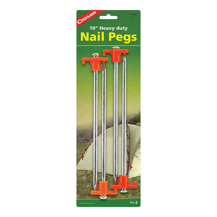 Coghlans 8312 4-Pack Aluminum Nail Pegs, 10-inch