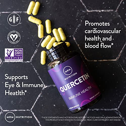 Nutrition Quercetin| Immune + Cardiovascular Health | 500mg per Serving | Made with QU995: World’s purest quercetin™ | Antioxidant Status | 60 Servings