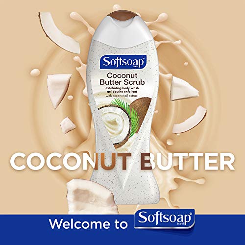 Body Butter Coconut Scrub, Body Buff Wash, 15 Ounce (Pack of 2)