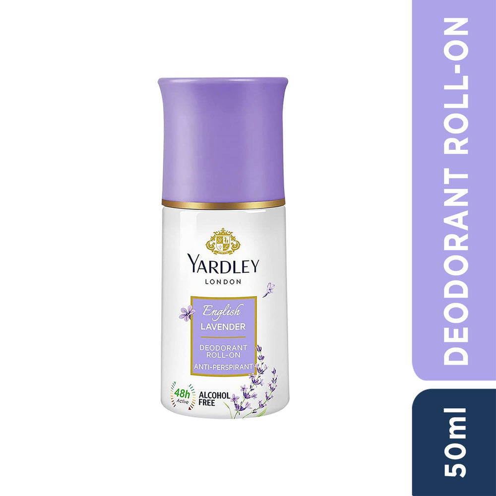 London English Lavender Anti Perspirant Deodorant Roll On For Women, Floral, 50ml