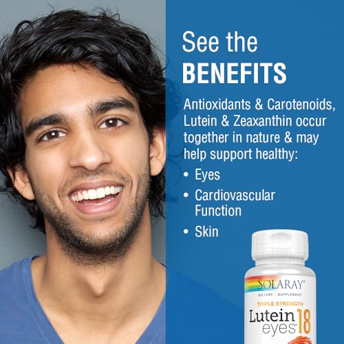 Triple Strength Lutein Eyes, 18 mg | Eye & Macular Health Support Supplement w/Naturally Occurring Lutein and Zeaxanthin | Non-GMO (60 CT)