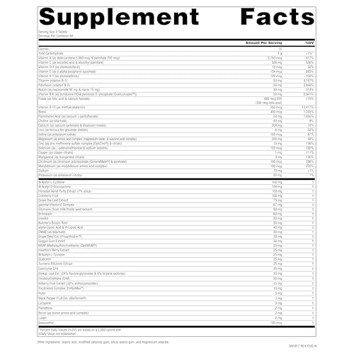 Women's Life Force Multiple, Daily Multivitamin & Immune Health, Rejuvenating Energy* Supplement - 180 Tablets