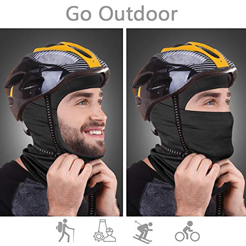 Ski Mask for Men Women, Balaclava Face Mask, Shiesty Mask UV Protector Lightweight for Motorcycle Snowboard Black