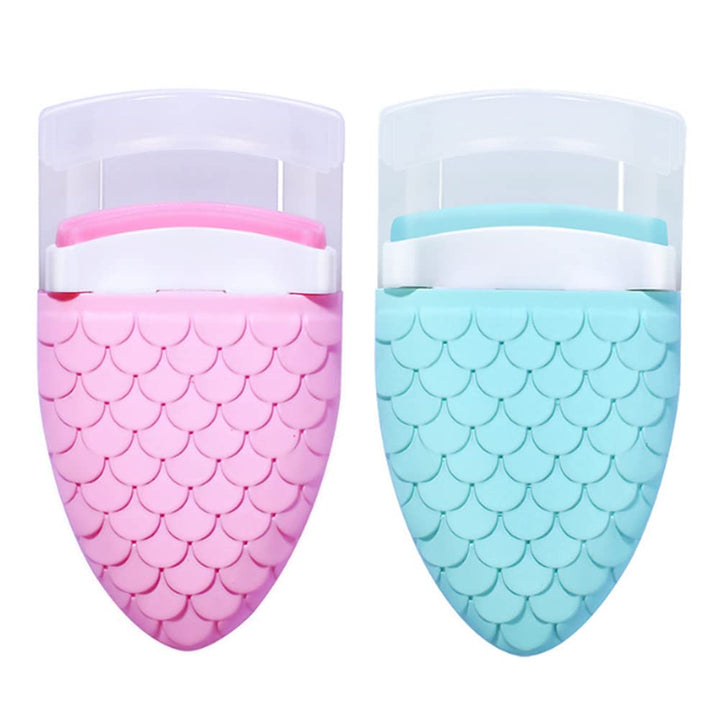 1 Pack Mini Curling Eyelash Curler Pink Plastic Eyelash Curler Portable Long Lasting Beauty Eyelash Curler Women Makeup Beauty Tools